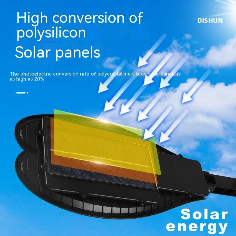 6-eye sword outdoor solar garden lamp with white light and remote control