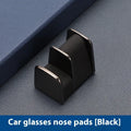 Car dashboard glasses clip nose pad holder in zinc alloy leather