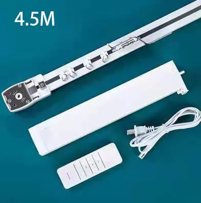 Duya smart electric curtain motor with remote control on aluminium track for home automation.