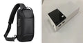 Black rice customised 20000mAh power bank showing 135x60x20mm dimensions
