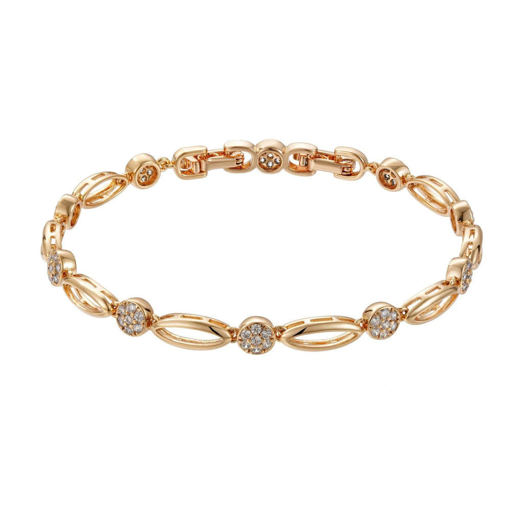Golden hollow carved copper U-shaped bracelet for women with minimalist ins-style design