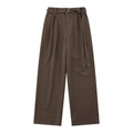 Women's loose high waist wide-legged trousers in black and brown colours