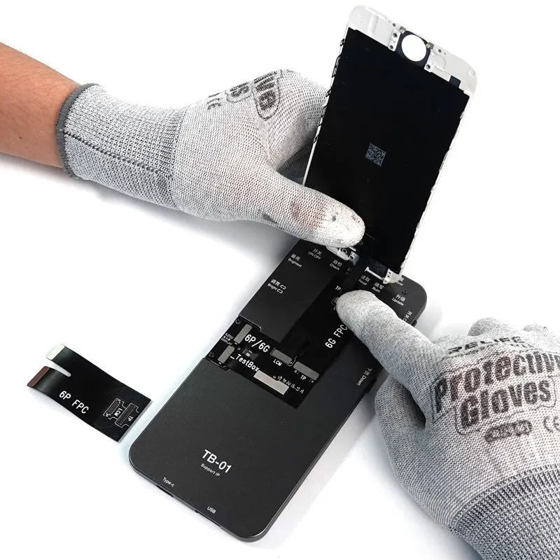Intelligent mobile phone screen tester device for professional repair diagnostics with ABS and metal housing