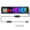 Programmable LED car sign displaying custom text on 7x17cm full-colour screen with flexible design