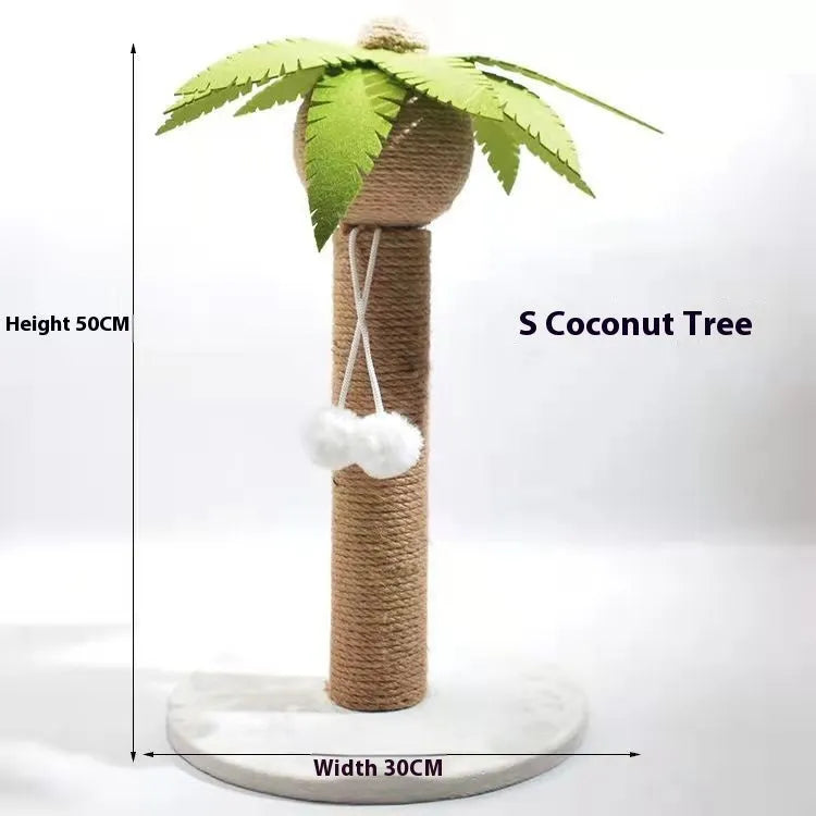 Masson cactus design cat scratching pole climber and coconut tree scratch board for pets
