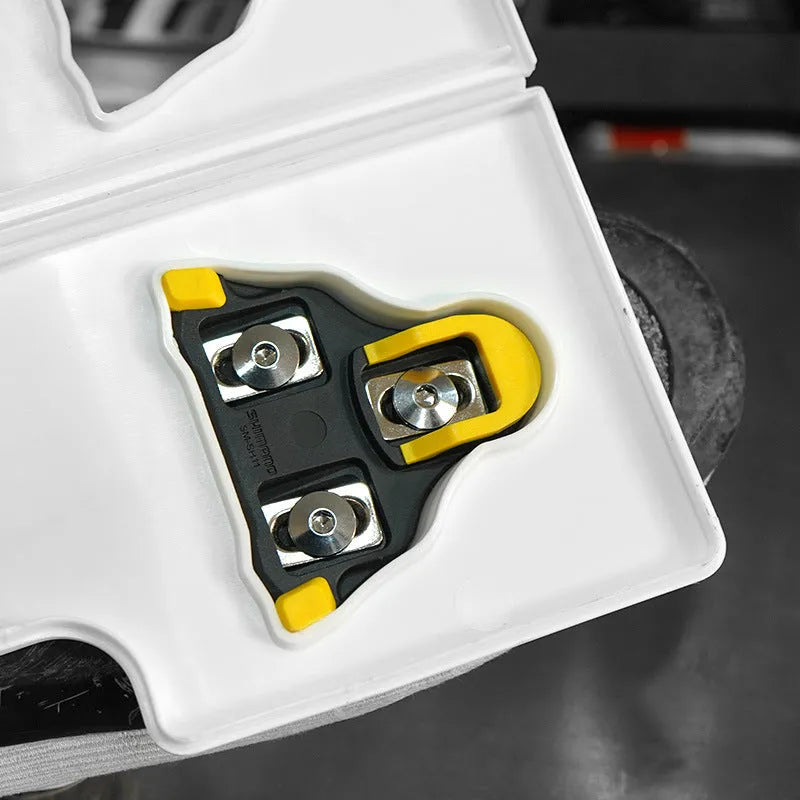 Locking plate adjustment tool for Shimano SPD-SL road bike cleats, 110mm by 290mm plastic maintenance tool