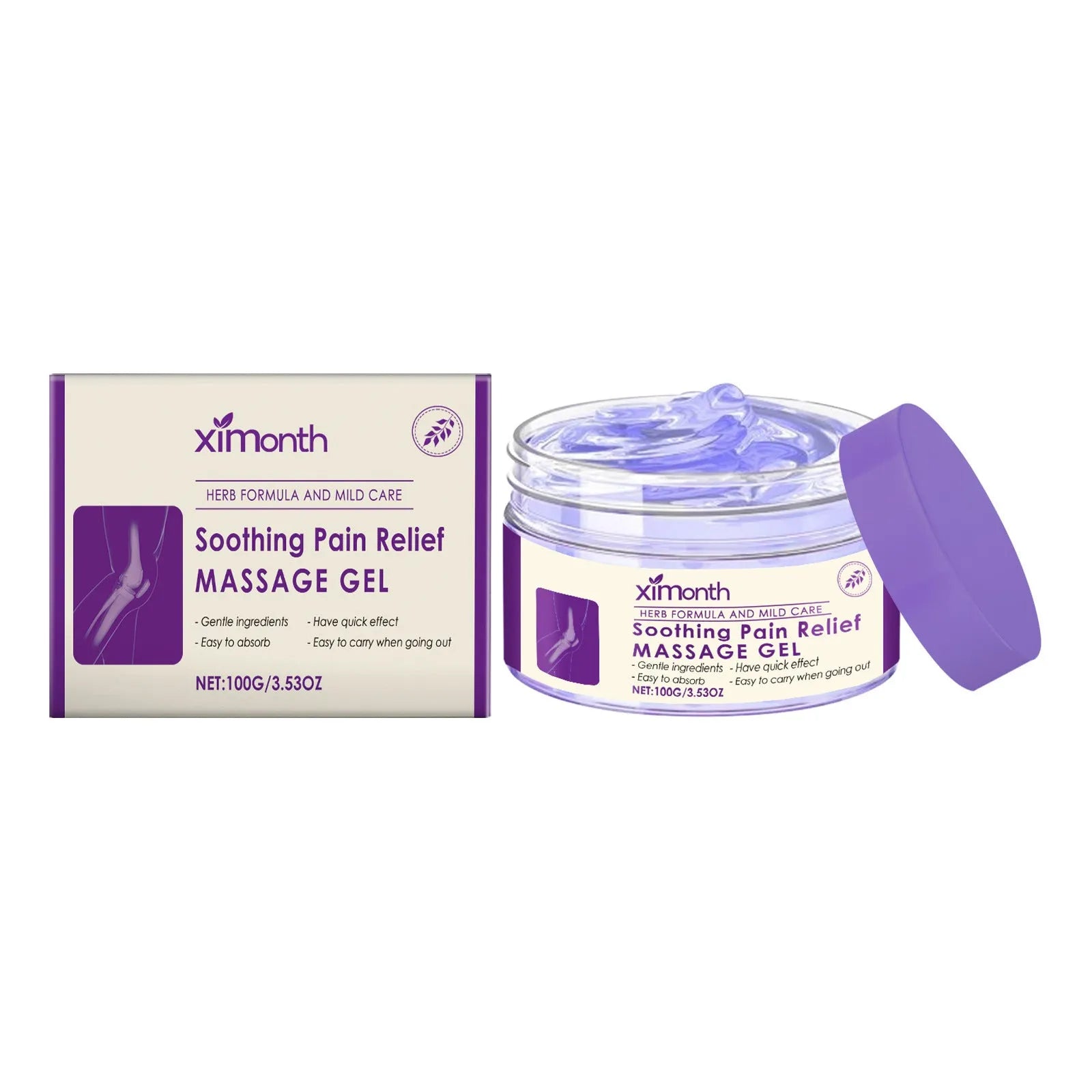100g tube or jar of Body Massage Gel for joint, knee, and elbow care