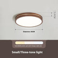 New Chinese style wooden ceiling lamp modern minimalist for living room bedroom 30cm