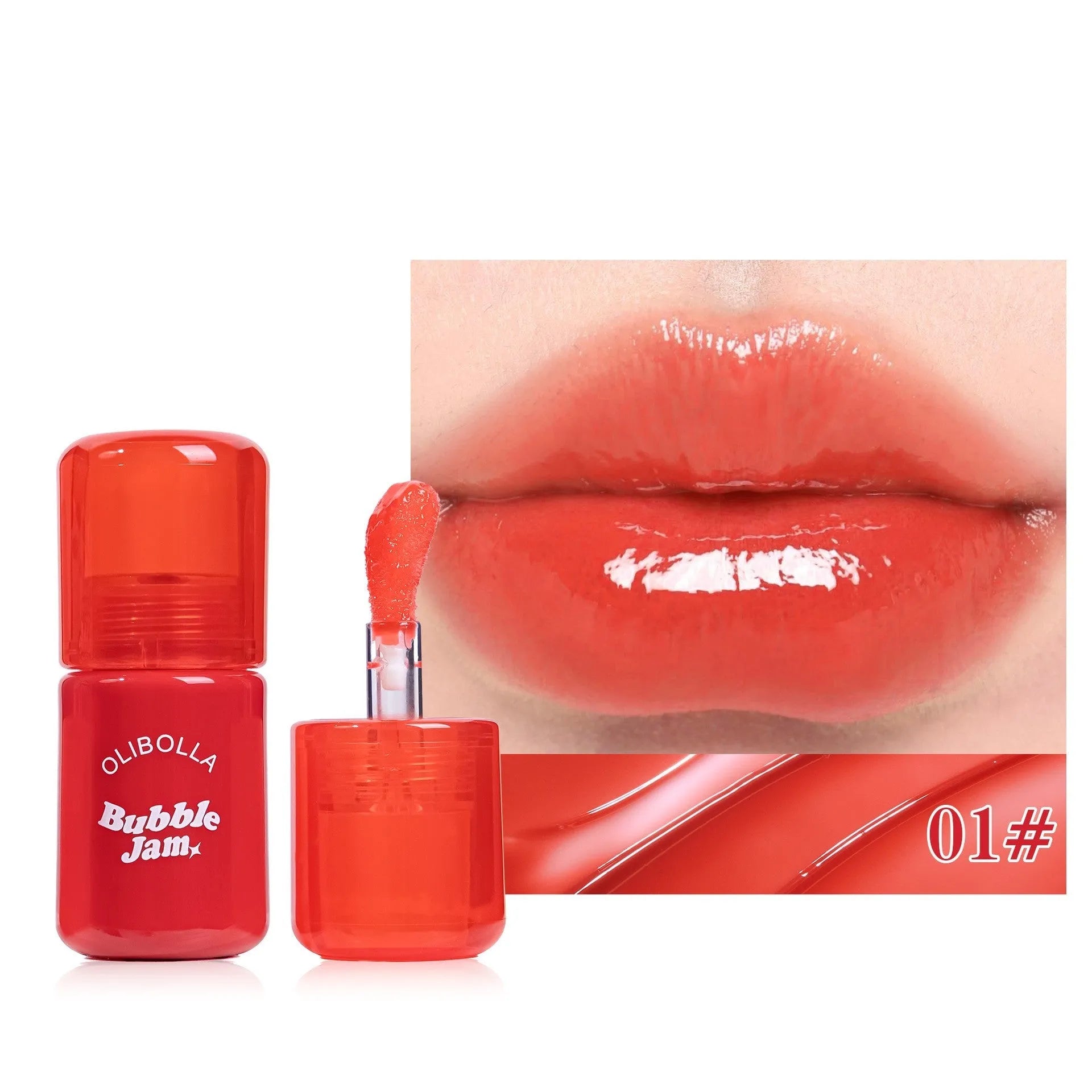 No Stain On Cup moisturising and nourishing lip gloss 4.5g, six shades swimming goggles series, easy colour application.