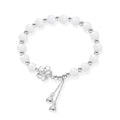 New Chinese style beaded bracelet with floral resin design in matching couple colour options