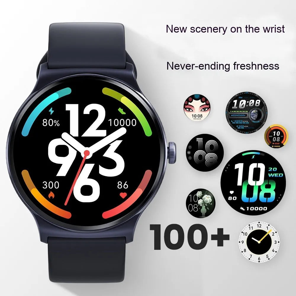 Multifunctional sport smart watch with IP68 waterproof and dustproof rating, TFT screen, heart rate monitor, sea blue colour