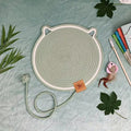 Wear-resistant non-dandruff rattan cat nest in cotton thread, S size 42cm or M size 52cm, available in five colours