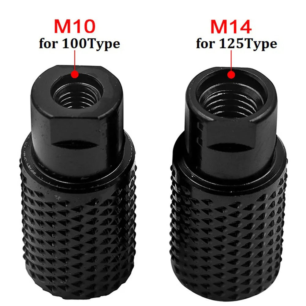 Spherical grinding head for angle grinder woodworking with M10 M14 thread