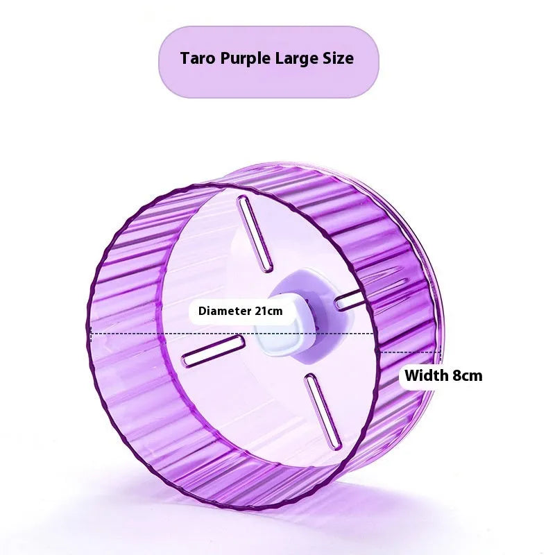 21cm plastic parrot running wheel toy in multiple colours for bird cage exercise