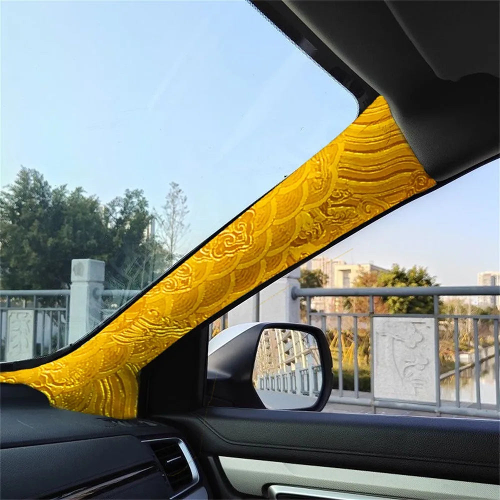Creative automotive interior renovation patch cloth sticker in four colours for car seats, dashboard, and door panel