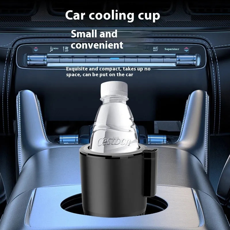 12V dual-purpose cooling and warming cup with ABS aluminium alloy construction for car use