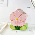Ceramic floral pattern storage box for pens measuring 11.8x5.8x10cm