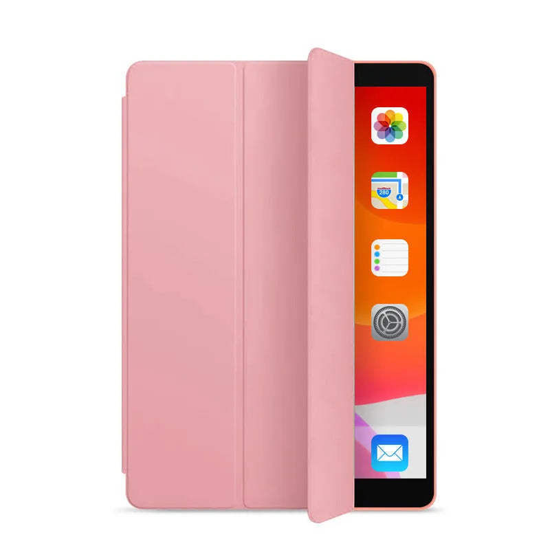 iPad protective cover in black imitation leather and TPU with pen slot for iPad 10.2 Air 4 Mini 5