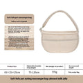 Portable outdoor nylon pet messenger bag for small pets under 6kg in Almond Custard colour with adjustable strap