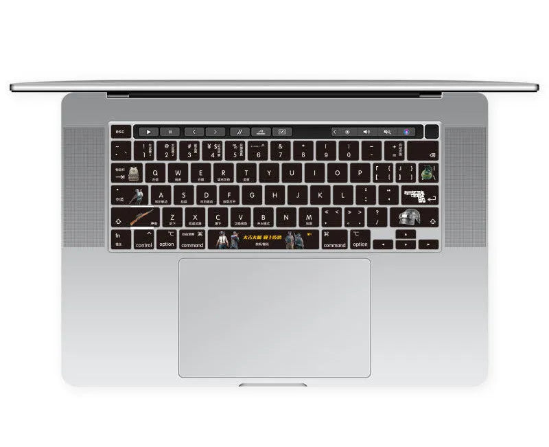 TPU keyboard protective film for MacBook Pro Air 13.3 inch showing colourful pattern options