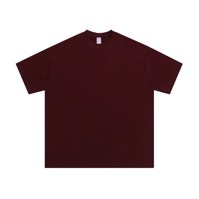 Men's loose cotton half-sleeve shirt in multiple colours with pullover style