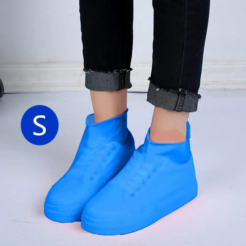 Silicone rain boots shoe covers in multiple colours for men and women hiking waterproof use