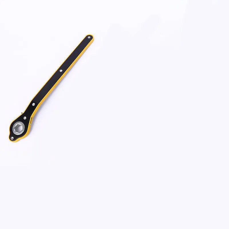 Hand crank rocker car jack with single head wrench in high carbon steel galvanized finish