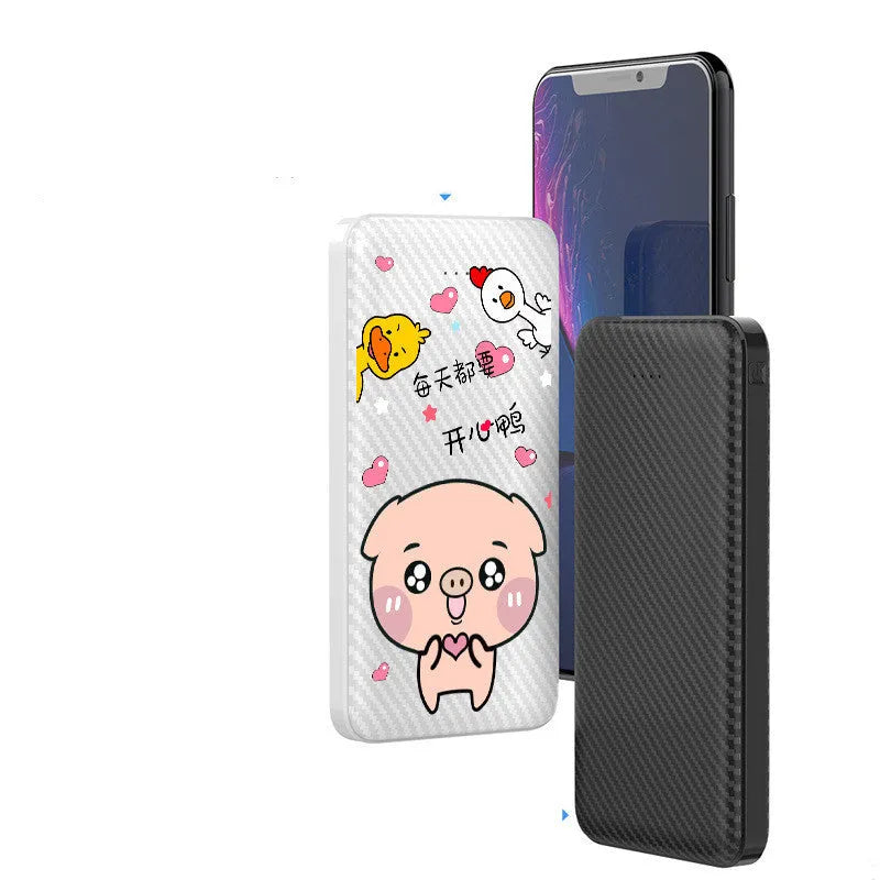 20,000mAh portable power bank showing multiple USB ports and compact dimensions