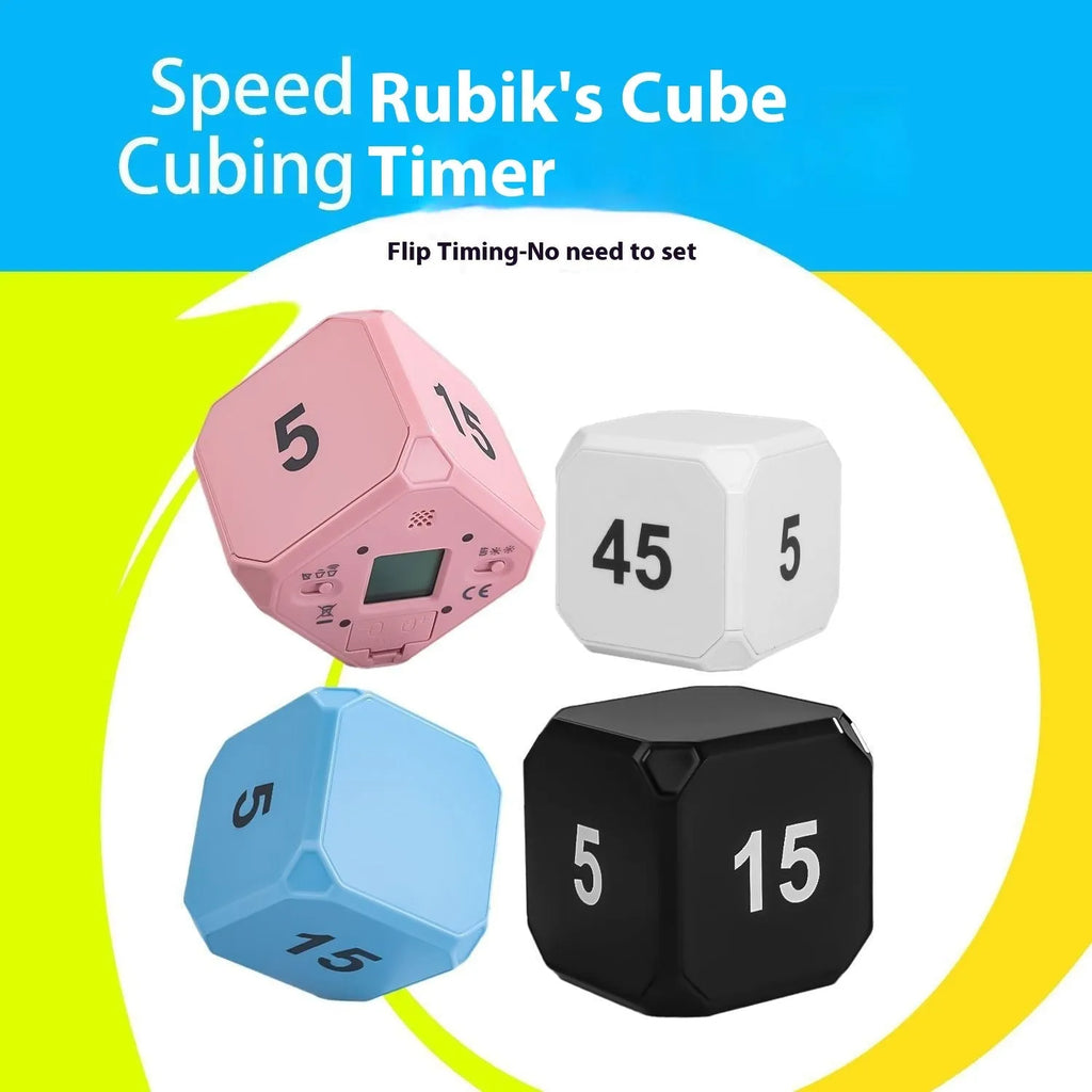 Electronic timer with four colour options white black pink blue for kitchen or study use