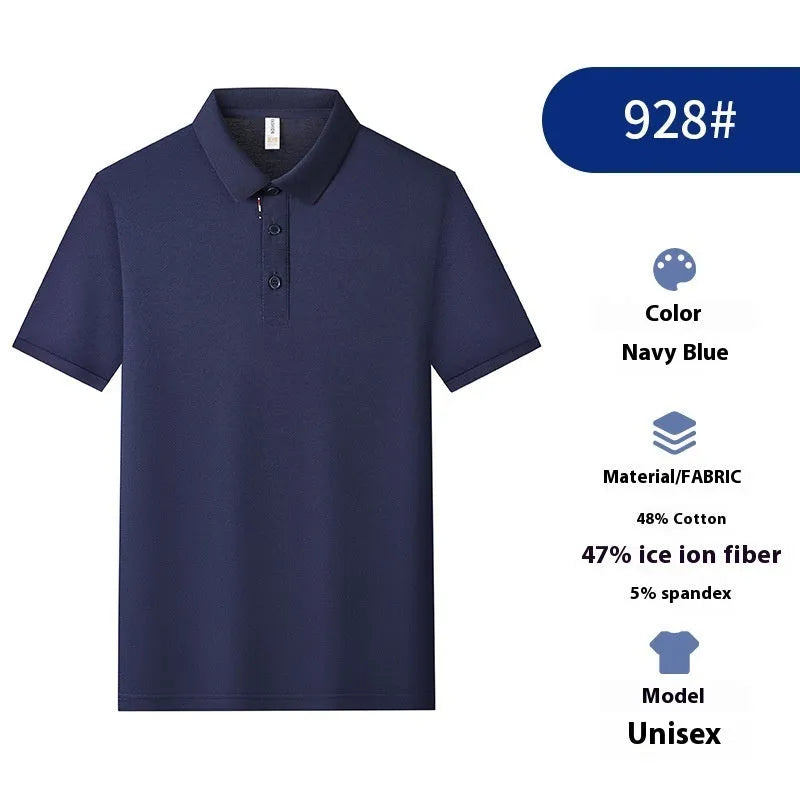 Solid colour cotton blend polo shirt for catering workwear in multiple colours and sizes.
