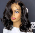 High temperature silk medium-length curly women's wig in Gradient Brown, star fashion style, 12 inch option