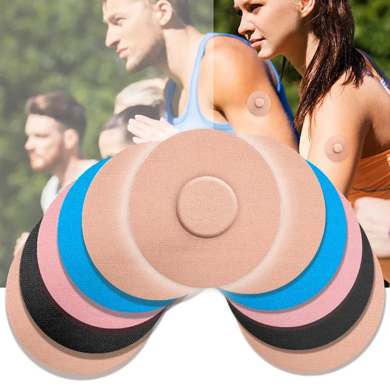 Elastic sports anti-slip adhesive patch in multiple colours for running and fitness