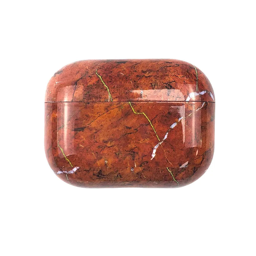 Marble pattern PC protective cover for Apple AirPods second generation, 9 colours, lightweight case