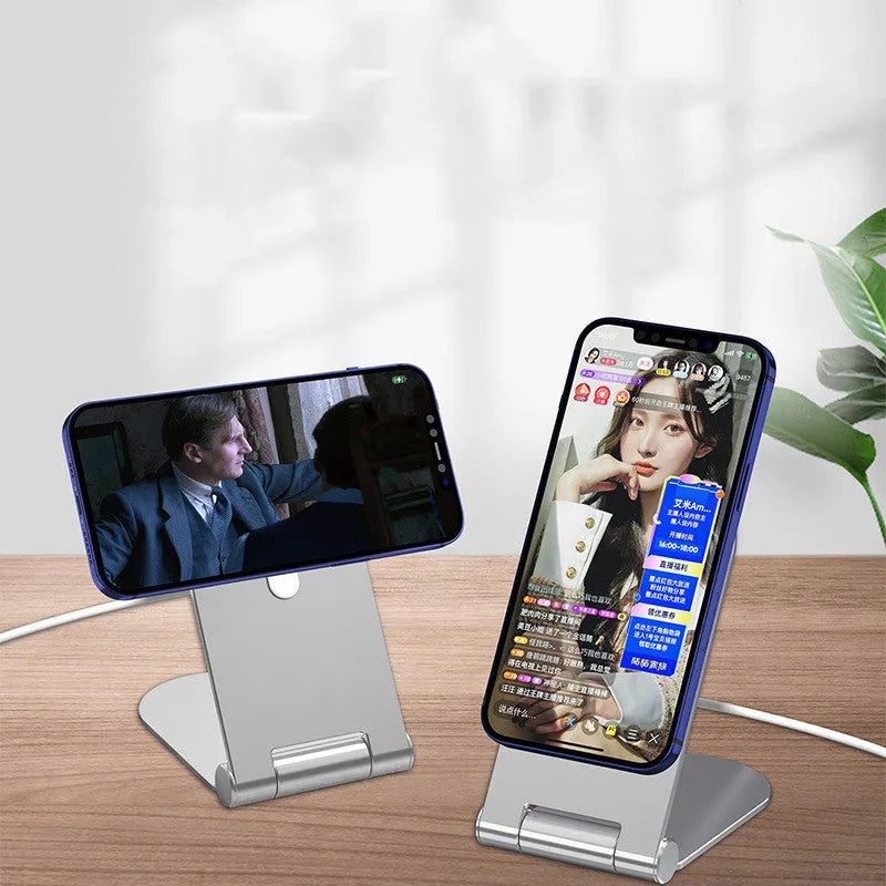 Silver vertical adjustable magnetic phone bracket for iPhone 12 series car mounting
