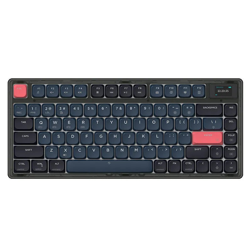 Ajazz AK832PRO mechanical keyboard in green or tea colour with compact 81-key layout