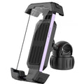 Black metal bidirectional navigation bracket for mountain bike handlebar with phone mount 260g 18.5cm width