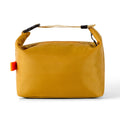 Japanese-style insulated cooler bag in Oxford cloth with wide opening, shown in Army Green colour.