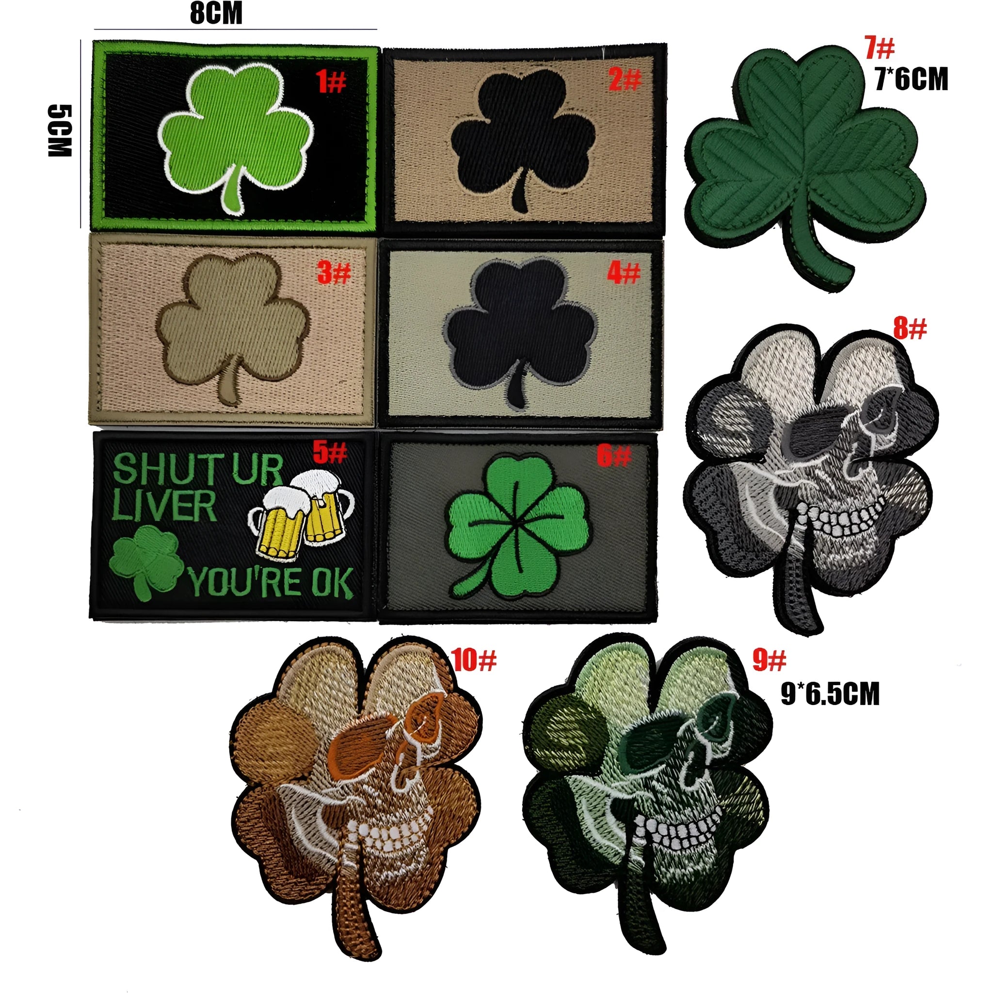 Outdoor embroidered fabric badge with velcro backing showing camouflage design