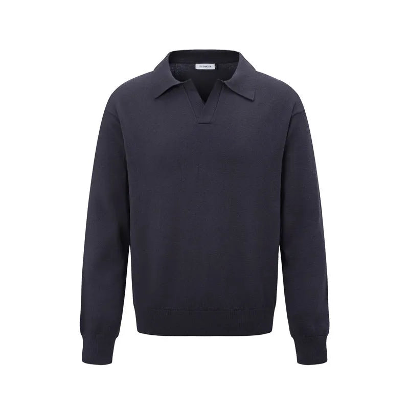 Loose acrylic blend pullover sweater in black, dark grey, or creamy-white colour