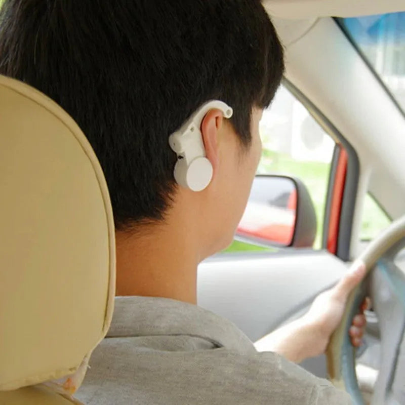 Anti-drowsiness reminder ear alarm in black – 25g ABS tilt-activation device for drivers