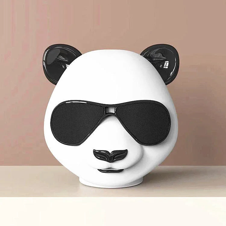 Portable mini Bluetooth speaker with classic style design showing wireless connectivity and compact proportions