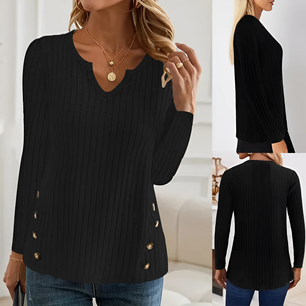 Men's solid colour casual knitted button sweater in black or grey green with Japanese Korean style pullover design