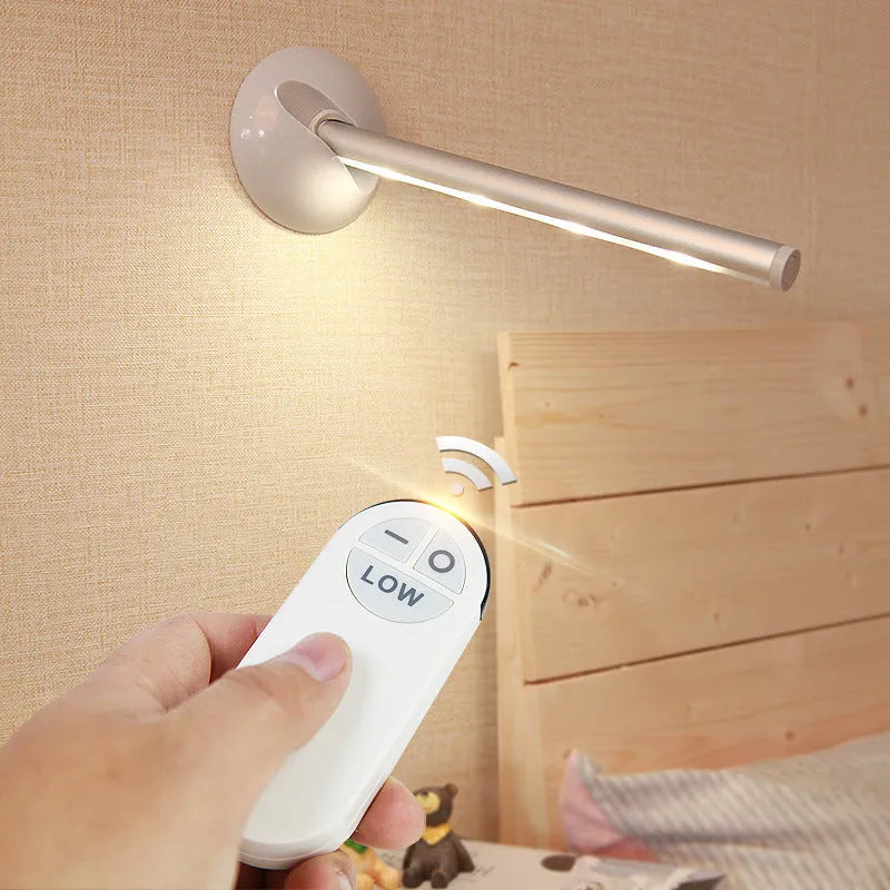Rectangular LED night light with remote control for cabinet and wardrobe installation
