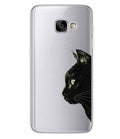Ultra-thin soft plastic cartoon cat phone case in black for Samsung Galaxy S9