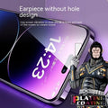 Clear HD tempered glass screen protector for iPhone 15 Pro with electroplated anti-fingerprint coating and dustproof net