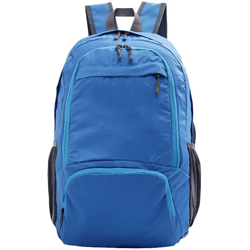 26-inch solid colour Oxford cloth backpack in casual style, shown in brick red.