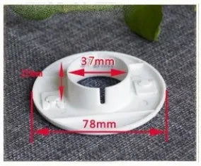 Plastic air conditioning hole cover kit with blocking caps, vent covers, and sealing glue.