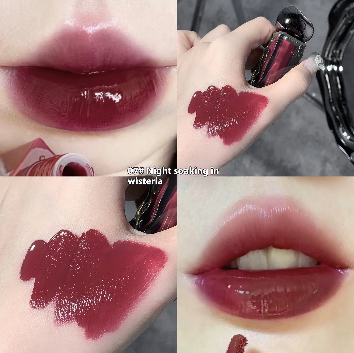 Glacier Lava Lip Lacquer mirror makeup gloss in seven colour options for skin tone enhancement