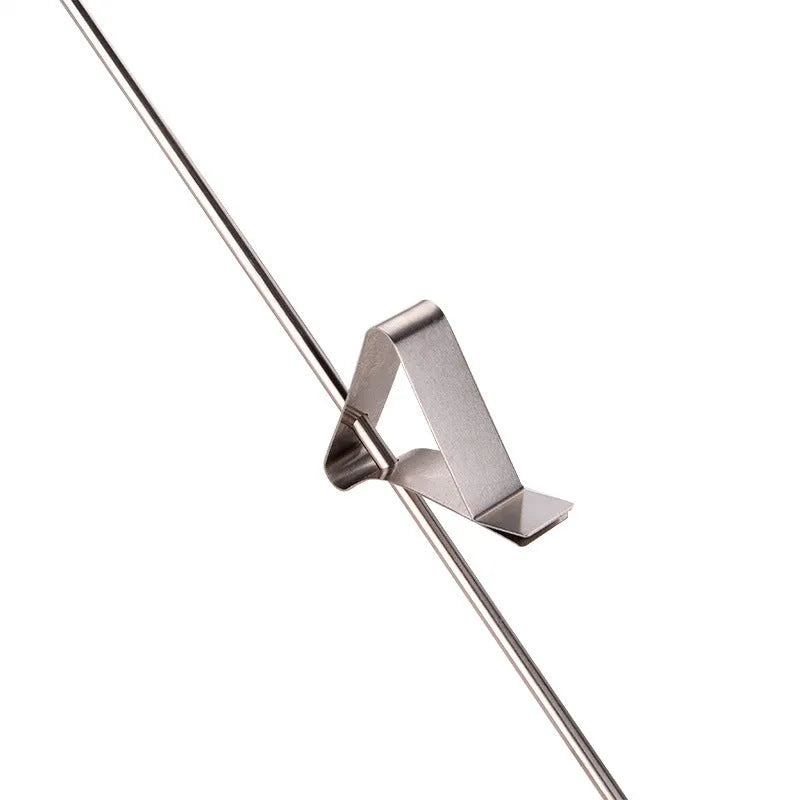 Digital food thermometer with stainless steel probe for oven, oil and liquid temperature measurement