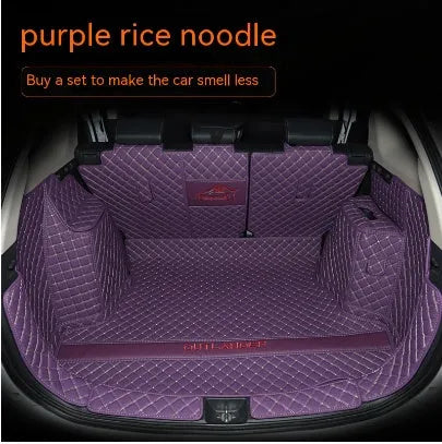 Custom 3D boot liner mat for Mitsubishi Outlander, shown in a black and beige colour combination.